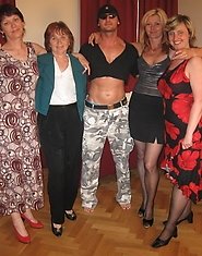 This dude loves spreading his joy all over these mature women